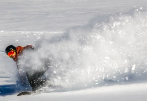 A cracker of day in Mt Hutt yesterday.Photo: NZSki