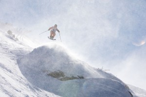 The Bluff is the perfect location fora Freeride comp. Photo: Thredbo