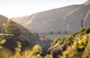 Biking Edgar Bridge, Gibbston Valley Trail  Mountainwatch Photo: Destination Queenstown