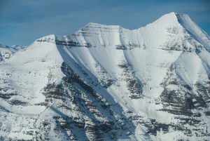 The southwest face of Mt Stimson, line number 31. Photo: Bjarne Salen