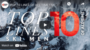 Freeride World Tour - Top 10 Men's Ski Lines of All Time. Video