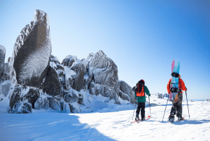 Exploring the unique landscapes of the Main Range with Thredbo Backcountry Tours. Photo: Thredbo