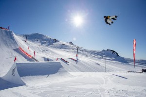 Zoi Sadwoski-Synnott competing at the Winter Games NZ Obsidian in 2020 at Cardrona Alpine Resort. Photo:  Camilla Rutherford Photography