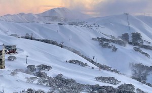 Hotham looking pretty nice this morning after a small 5cms top up. Photo: Hotham Alpine Resort