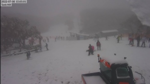 Snowy scenes in Mt Baw Baw today after 10cms of snow