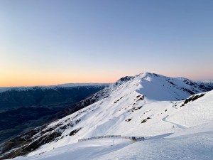 A beautiful day in Treble Cone in the weekend, but  a wet change is on the way.