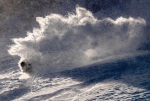 Deep early season turns in Mammoth last Friday after the storm dropped 170cms. Photo: Andrew Miller