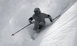 Yuki Kanitani, revelling in the Niseko powder this week. Photo: Sea and Summit Media