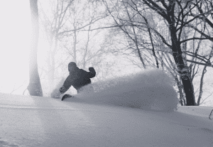 No fresh snowfall in Nozawa over the past few days, but stil plenty of fresh tracks to be had if you know where to look. Photo: Dylan Robinson