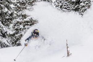 Two-time Freeride World Tour world champ Kristofer Turdell made the most to a visit to Alta Ski area in Utah this week. Yew!! Photo: Rocko Menzyk Photography