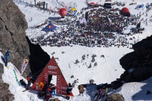 The Xtreme Verbier is one of the world's great sporting events and attracts a big crowd each year. Photo: Daher/FWR
