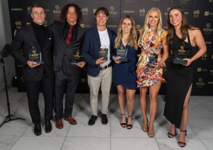 Athletes of the Year (L-R) Matt Graham, Valention Guseli, Ben Tudhope, Abby  , Danielle Scott, Josie Baff