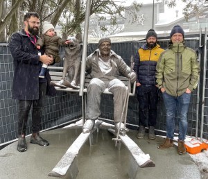  Anton with daughter Elodie, Hannes (yellow on his jacket) and Oliver (khaki)