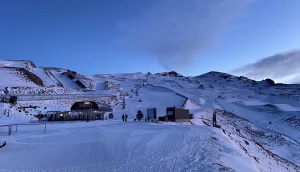 Early season conditions in Cardrona which opened limited terrain on the weekend. Photo: Cardrona