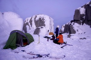 Monday night’s supermoon drew out some backcountry campers to soak in the views before the mid-week rain set in. Photo: Alex Parsons