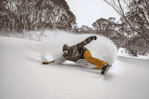 Chumpy Pullin laying it over at Mt Hotham