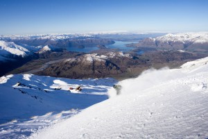 Jess Hotter hooking into some fresh snow  in Treble Cone last week. Photo: Jimmy Williams