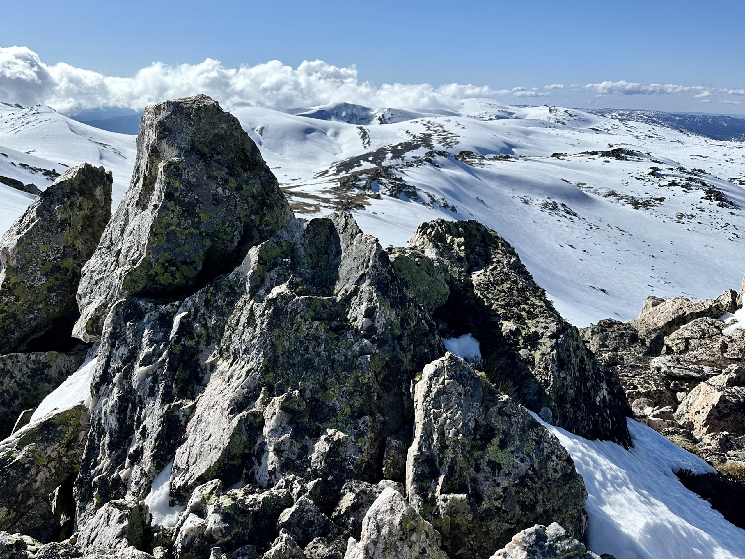 The view from Etheridge towards the Western Faces before Thursday's storm. Still plenty of cover for turns up high