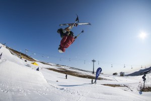 Trevor, setting things  alight in the Skyline park. Photo; Tony Harrington