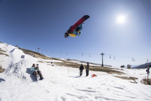 There has been plenty of action in Mt Buller's terrain park this week. Photo: Tony Harrington