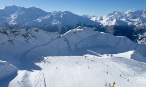 Verbier yesterday with a good early season base and there is another 70cms in the forecast. Photo: Verbier 4 Vallees