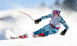 Arkie Lennon, representing Australia in ski alpine. 