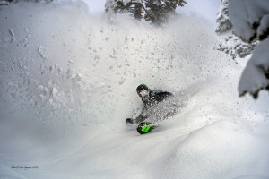 Multi X-games medalist Sven Thorgren made a well-timed visit to jackson Hole this week where 110cms has fallen since Sunday. Photo: Chris Figenshau