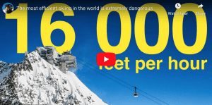 The Most Efficient Skiing in the World on Italy's Skyway Monte Bianco. Video