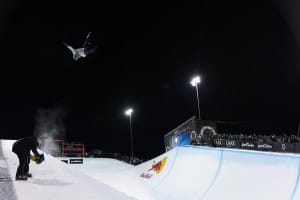 Scotty James performs at the Laax Open in Laax, Switzerland on January 20, 2024. // Lorenz Richard / Red Bull Content Pool 
