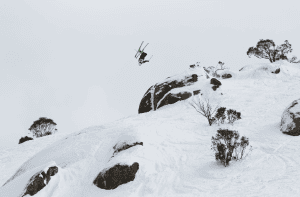 The Battle of The Bluff,  set to bring progressive freeriding to Thredbo's best terrain. Photo: Thredbo