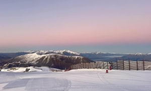 Beautiful morning in Cardrona with some nice corduroy waiting to be carved Photo: Cardrona
