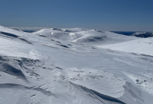 Mixed conditions inthe backciutry this week with sheets of ice but soft wind drifts and fun snow spring snow once it softened. Photo: @cappo.ski.tweedie