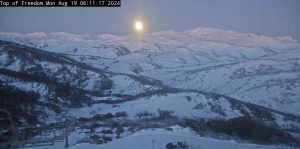 Cool shot from Perisher's Guthega cam this morning.