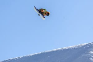 Kokomo Murase from Japan in action during qualification for FIS Snowboard Slopestyle World Cup presented by La Roche Posay & Cardrona Alpine Resort, at Cardrona, presented by Winter Games NZ