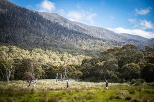 The course takes athltets through iconic mountain secens. Photo: Thredbo
