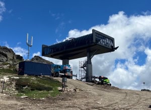 The new top station taking shape. Photo: Elliss
