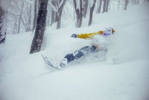 Another powder day in Hakuba yesterday . Snow will ease this weekend ahead of another storm and widespread snowfalls across Japan next wee. Photo: Late2wenty Media