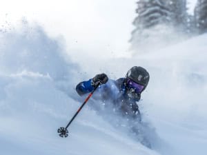 YoungAustralian ripper Jasper Rogers hooks in at Aspen yesterday afre 15cs overnight. Loosk lie much of the US is about to see alot of sow over the weekend. Photo: Tony Harrington