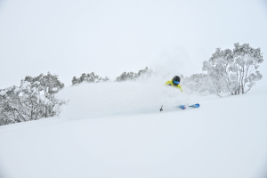 There wil be storms this year, the frequcncy and quaity determoner by short-term influences, Hotham,  July 21st, 2024. Photo: Chris Hocking