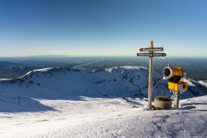 My Hutt back on May 20th after a couple of pre season falls. Most of that snow melted, but the latest forecast models are calling good totals next week. Photo: Mt Hutt