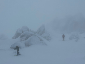 Whiteout and low visibility 