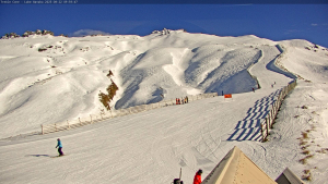 A nice sunny day in Treble Cone today. Photo: Table Cone snow cam