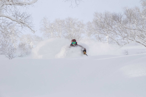 An epic day in the Niseko backcountry last January. Photo: Chad Clark/Sea and Summit Media
