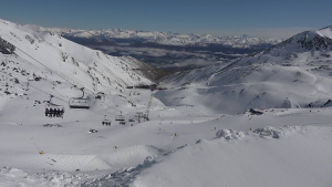 A magic morning in The Remarkables today.. Photos; The Remarkables snow cams