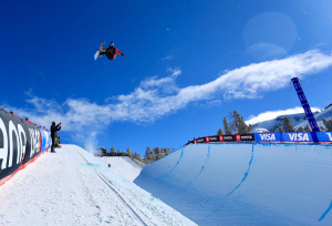 Valentino Guseli, into the finals at the Copper Mountain halfpipe tomorrow. 