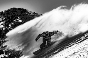 Sunshin, cold temps and dry chalky snow in Brighton Utah yesterday. Photo: Tony Harrington