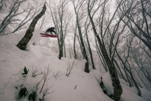 Finn Bowes, making the most of the recent storm cycle in Hakuba. Photo: Late2wenty media