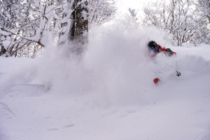 Drew Jolowizc, Nozawa Olsen, Jan 24th. Photo:@hodakaphoto