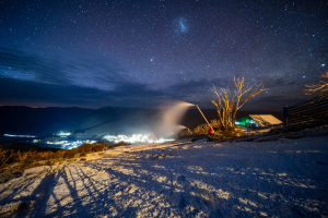 Pre-dawn snowmaking at Thredbo, June 23rd. An El Niño year with coldcould give them
