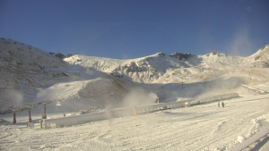 The Remarkables looking fresh this morning, after 10-15cms earlier in the week. Season opening day is tomorrow. Photo: The Remarkables Snow Camsfreshen